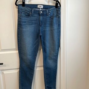 Paige crop jeans